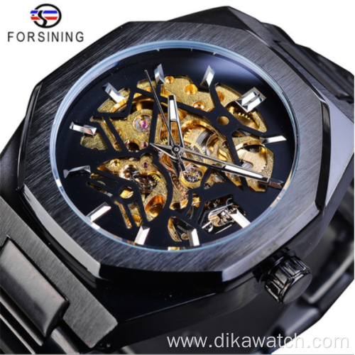 Hot sale FORSINING FSG8152 full hollow steel band men's watch automatic mechanical watch
